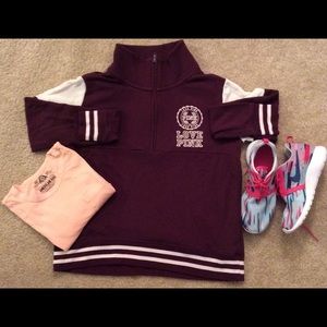 PINK quarter zip sweatshirt